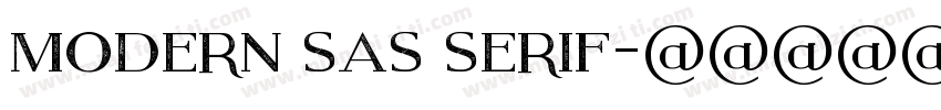 modern sas serif字体转换